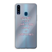 Christian Grey: Samsung Galaxy A20s Transparant Hoesje
