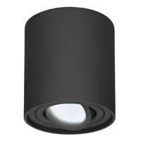 Dimbare LED Opbouwspot/plafondspot Ray Zwart 5W 6000K IP20 kantelbaar - thumbnail