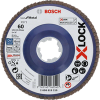 Bosch Accessoires X-LOCK Lamellenschijf Best for Metal recht, kunststof, Ø125mm, G 60, X571 - 1 stuk(s) - 2608619210 - thumbnail