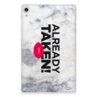 Lenovo Tab M10 Plus (3e generatie) Back cover met naam Already Taken White Lenovo Tab M10 Plus (3e generatie) Back cover met naam Already Taken White