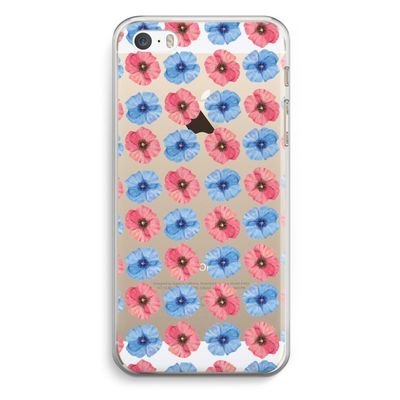 Klaproosjes: iPhone 5 / 5S / SE Transparant Hoesje