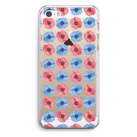 Klaproosjes: iPhone 5 / 5S / SE Transparant Hoesje