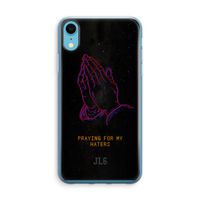 Praying For My Haters: iPhone XR Transparant Hoesje