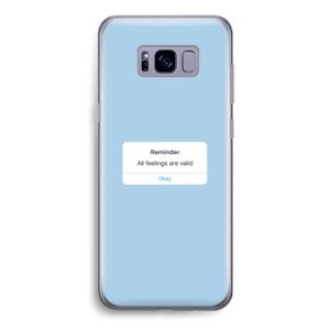 Reminder: Samsung Galaxy S8 Transparant Hoesje