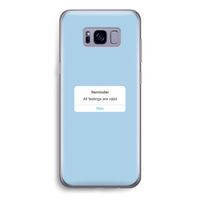 Reminder: Samsung Galaxy S8 Transparant Hoesje