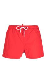 DSQUARED2 short de bain à logo imprimé - Rouge