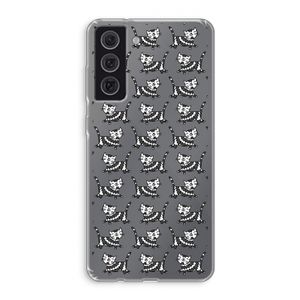 Zwarte poes: Samsung Galaxy S21 FE Transparant Hoesje