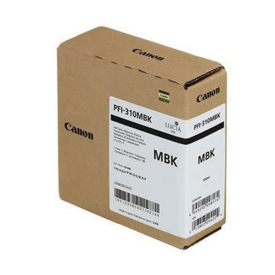 Originele inktcartridge Canon PFI-310MBK Zwart Mat zwart
