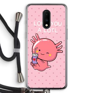 Love You A Lotl: OnePlus 7 Transparant Hoesje met koord