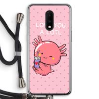 Love You A Lotl: OnePlus 7 Transparant Hoesje met koord Love You A Lotl: OnePlus 7 Transparant Hoesje met koord