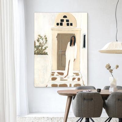 Urban Cotton Wandkleed 'Mediterranean Dream' 110 x 145cm in Frame - black