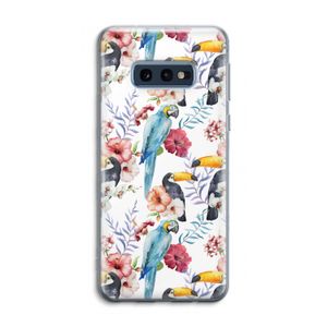 Bloemen tukan: Samsung Galaxy S10e Transparant Hoesje