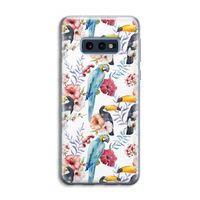 Bloemen tukan: Samsung Galaxy S10e Transparant Hoesje