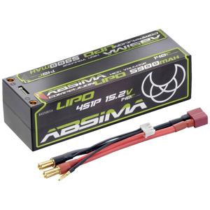 Absima LiPo accupack 15.2 V 5900 mAh Aantal cellen: 4 140 C Hardcase 5 mm, T-bussen