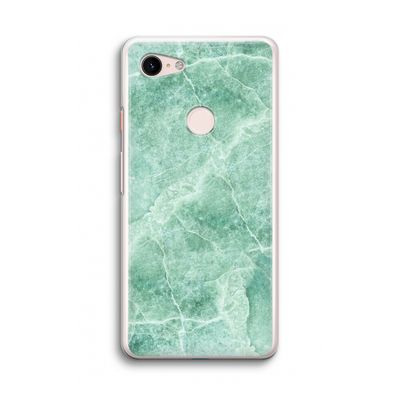 Groen marmer: Google Pixel 3 Transparant Hoesje