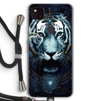 Darkness Tiger: Pixel 4a 5G Transparant Hoesje met koord