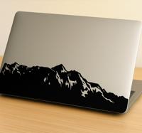 Laptop sticker bergtop