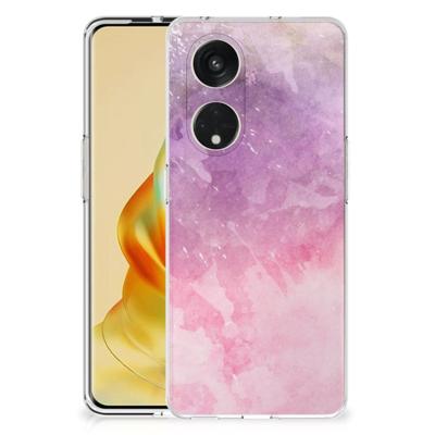 Smartphone hoesje OPPO Reno8 T 5G Pink Purple Paint