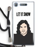 Let It Snow: Sony Xperia XZ1 Transparant Hoesje met koord