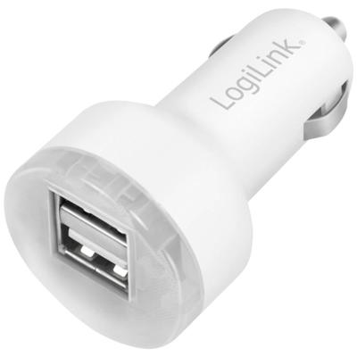 LogiLink neu USB-oplader 10.5 W 2x USB-A Wit Auto