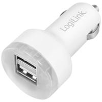 LogiLink neu USB-oplader 10.5 W 2x USB-A Wit Auto