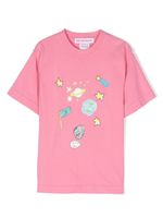 Kids Worldwide t-shirt à imprimé nebuleux - Rose Kids Worldwide t-shirt à imprimé nebuleux - Rose