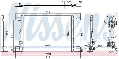 Condensor, airconditioning ** FIRST FIT ** 940870