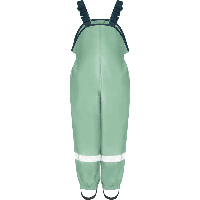 Playshoes regenbroek bretels fleece gevoerd uni pastel green-140
