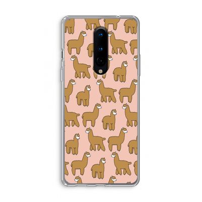 Alpacas: OnePlus 8 Transparant Hoesje