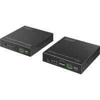 Digitus DS-55348 HDMI-extenderset HDMI, HDMI-ingang, HDMI-uitgang, SFP, USB, USB-A, USB-A 1.1, Aansluiting voor netvoeding, RS232, Micro-USB, Hoofdtelefoon
