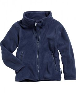 Playshoes fleece jasje uni blauw Maat