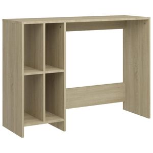 vidaXL Bureau 102,5x35x75 cm bewerkt hout sonoma eikenkleurig