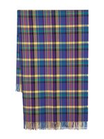 ETRO check-print virgin wool scarf - Violet - thumbnail