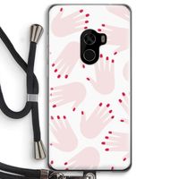 Hands pink: Xiaomi Mi Mix 2 Transparant Hoesje met koord Hands pink: Xiaomi Mi Mix 2 Transparant Hoesje met koord