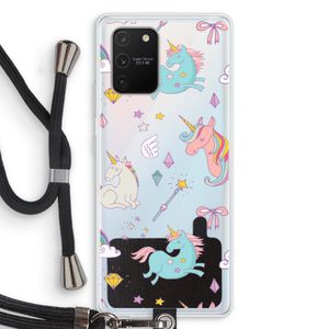 Fantasiewereld: Samsung Galaxy S10 Lite Transparant Hoesje met koord