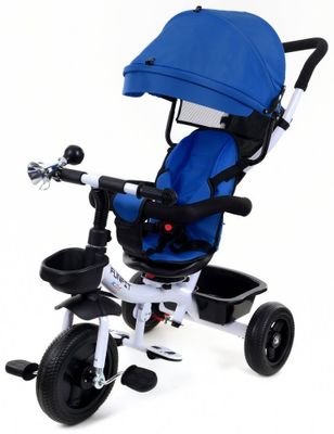 Viking Choice Kinderdriewieler kinderfiets met zonnevizier - blauw Viking Choice Kinderdriewieler kinderfiets met zonnevizier - blauw