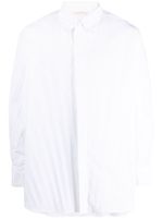 Valentino Garavani chemise plissée à manches longues - Blanc - thumbnail