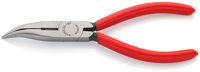 Knipex Platspitse Tang met Zijsnijder (Radiotang) | 160 mm Lengte | Kunststof Bekleed | Zwart Geatramenteerd - 25 21 160 SB