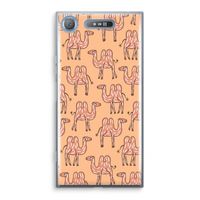 Kameel: Sony Xperia XZ1 Transparant Hoesje Kameel: Sony Xperia XZ1 Transparant Hoesje