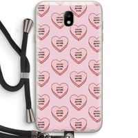 Chicks before dicks: Samsung Galaxy J7 (2017) Transparant Hoesje met koord