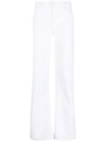 PAIGE jean droit à taille mi-haute - Blanc