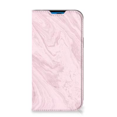 iPhone 14 Pro | Standcase | Marble Pink - Origineel Cadeau Vriendin