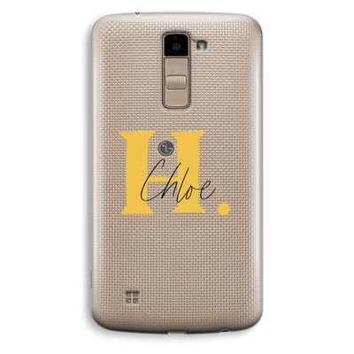 Amber Script: LG K10 (2016) Transparant Hoesje