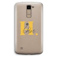 Amber Script: LG K10 (2016) Transparant Hoesje