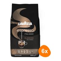Lavazza - Espresso Italiano Classico Bonen - 6x 1kg