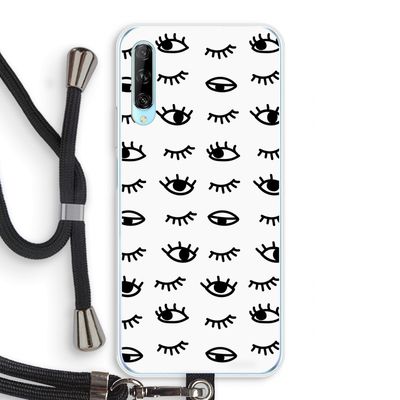 Eye pattern #2: Huawei P Smart Pro Transparant Hoesje met koord