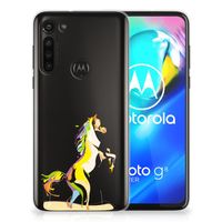 Motorola Moto G8 Power Telefoonhoesje met Naam Horse Color - thumbnail