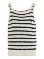 Stripe Chrochet Top Calico/Desert Sky