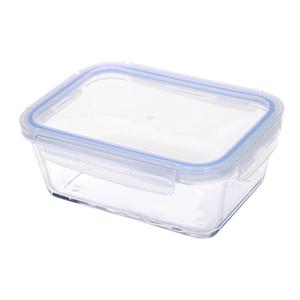 CM Vershoudbakje/lunchbox - luchtdicht - met clips - glas - 22 x 16 x 8 cm - 1500 ml