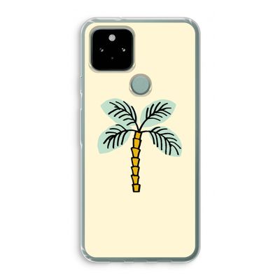 Palmboom: Google Pixel 5 Transparant Hoesje